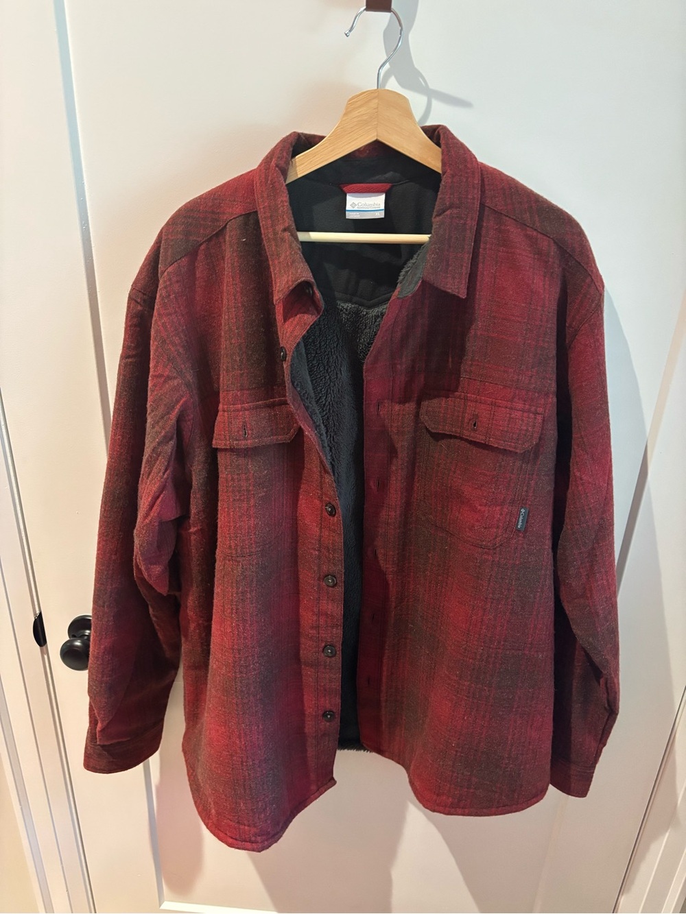 Columbia Black and Red Lined Jacket